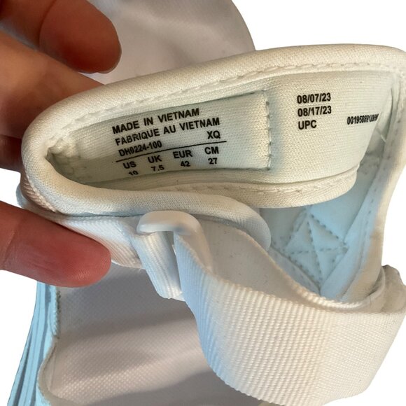 Nike White hook & loop Strap Platform Sandals For Women Size 10 US - Picture 4 of 10